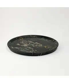 MUD - Round Plate Natural Marble (L 30 x W 30 x H 2 cm) - Handmade Tijarahub