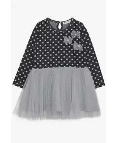 Dress - %90 Cotton %10 Lycra - Grey