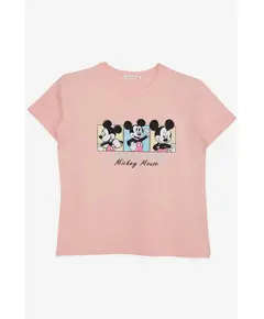 Mickey Mouse Laced T-Shirt - Girl's Clothes - Cotton