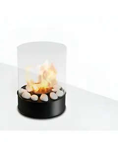 Small Round Bio Ethanol Fireplace - 25 x 31 cm