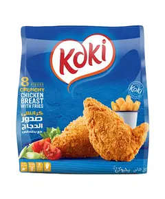 Crunchy Chicken Breast Meal - With Fries - 8 Pieces - Koki