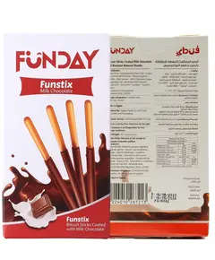 Fun Stix Milk Chocolate Sticks - 36 gm - Chocolate Coated biscuit