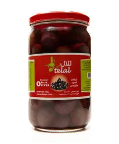 Telal - Preservative Free - Whole Black Olives - 720gm Tijarahub