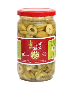 Telal - Preservative Free - Green Olives Sliced - 720gmTijarahub