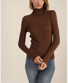 Long Sleeve Turtleneck Knitwear - Women's Wear - Acrylic