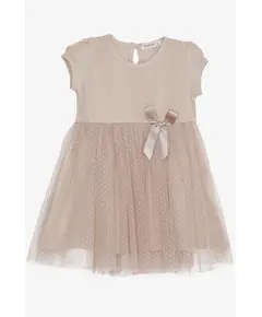 Dress Bow Tulle - Baby Girls' Wear - 90% Cotton & 10% Lycra