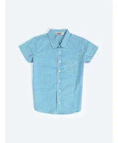 Giggles - Shirt for Junior Boys Cotton Poplin Teal