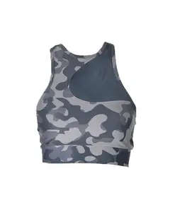 Printed Sports Bra - Women's Wear - 77% Polyester 23% Spandex