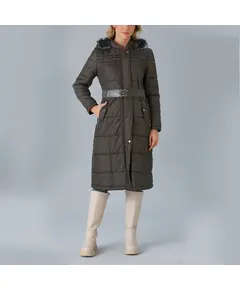 Quilted Coat with Portable Hooded - Women's Wear - Turkey Fashion
