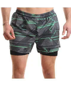 Compression And Training Shorts - Men's Wear - 95% Polyester And 5% Spandex