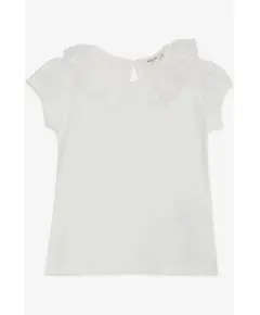 Frilly Collared Top - Girls' Clothing - Cotton