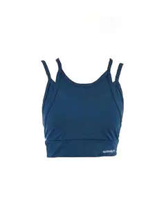 Solid Double Layered Sports Bra - Women's Wear