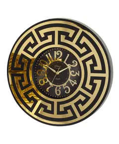 Revello Saat - Modern Wall Clock - Black & Gold - Round Design