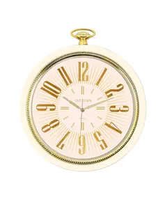 Revello Saat 253-1 Cream & Gold Chain Wall Clock - Vintage Home DecorTijaraHub