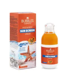 Face & Body Sunscreen Cream - 50 SPF - 100 ml​ - Bubbles Cosmetics Tijarahub