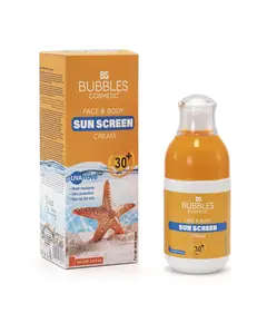 Sunscreen Cream - 50 + SPF Kids Sunscreen With Jojoba Oil - 100 ml​ - Bubbles Cosmetics Tijarahub