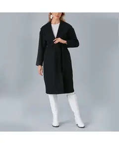 Coat with Fixed Hooded and Set Belt - Women's Wear - Turkey Fashion