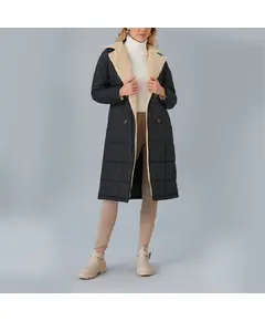 Coat with Furry Collar - Women's Wear - Turkey Fashion