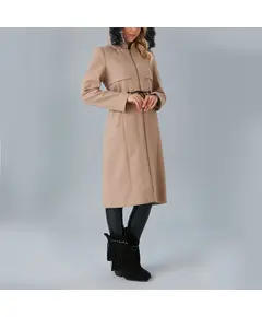 Coat with Portable Hooded and Zipper Detail - Women's Wear - Turkey Fashion