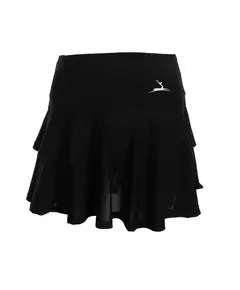 Double Ruffles Sports Skirt - Women's Wear - Soft Perforated Polyester