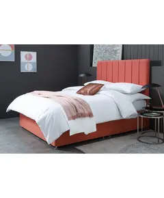 BedNHome - Polyester Fabric Bed - Musky and MDF Wood - 195 × 100 × 25 cm