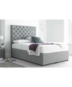 BedNHome - Fabric Bed - Musky and MDF Wood - 195 × 100 × 25 cm TijaraHub