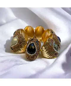 Yomn Jewellery - Rings - Handcrafted Brilliance in Cut Brass, Gold 18k, Gemstones, Supplier Chain - Tijarahub