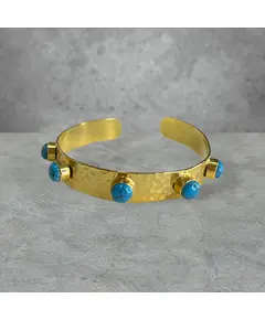 Yomn Jewellery - Bangles & Bracelets - Crafted Brilliance in 18k Egyptian Gold and Brass Artistry