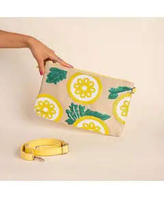 Stylish Clutch Bag - Bags For Women - Flowers Circles - Multi Color - Tijarahub