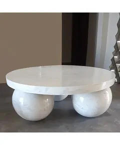 Stone Coffee Table for B2B Furniture - Handmade, Polyester Stone, Shaheen Farouk Designs - TijaraHub