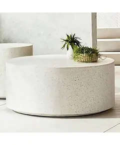Magic Table 130 x 45 cm - Wholesale White Terrazzo Polyester Stone Furniture - Shaheen Farouk Designs - TijaraHub