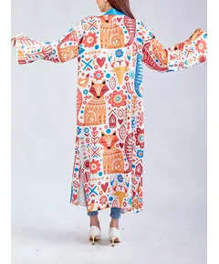High Quality Fierce and Feminine Long Cardigan - Wholesale - Fashion for Women - Satin Silk - 130 cm - Tijarahub