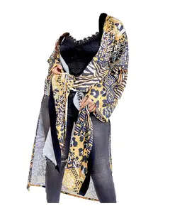 كارديجان قصير Sultana's Secrets الفاخر - شراء بالجملة - أزياء للنساء - حرير ستان - 85 سم - تجارة هب
