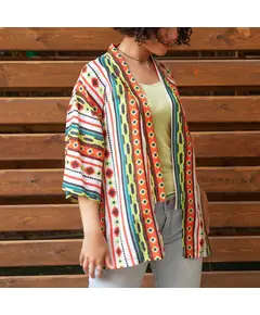 Stylish Orange Kimono - Egyptian Clothing - Wholesale Clothing - Fashionable - Tijarahub