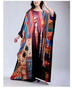 Premium Quality Enchanted Dream Ville Kaftan - Buy In Bulk - Fashion for Women - Crepe - 150 cm - Tijarahub