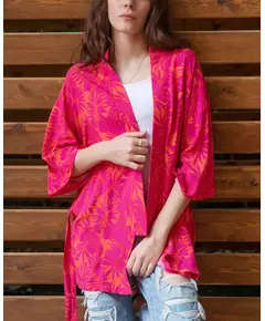 Stylish Fuchsia Kimono - Egyptian Clothing - Wholesale Clothing - Fashionable - Tijarahub