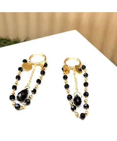 Yomn Jewellery - Earings - B2B Platform - Gold Plated Earrings With Onex Stones - TijaraHub