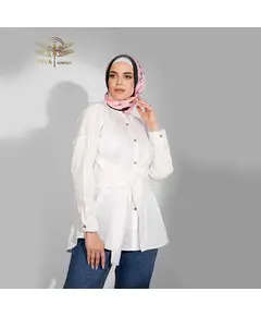 قميص قطن أبيض - شراء بالجملة - أزياء للنساء - Diva Couture - تجارة هب