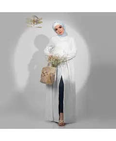 White Boblyn Cardi Shirt - B2B - Fashion For Women - Diva Couture - Tijarahub