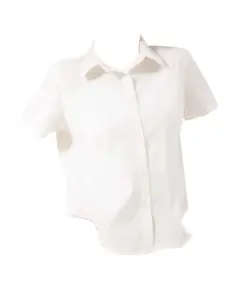 Off White Cotton Short Sleeve Shirt - Buy In Bulk - Fashion For Women - Diva Couture - Tijarahub