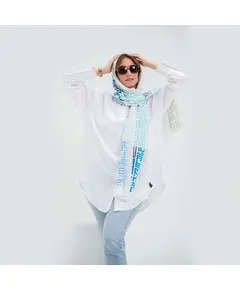 White Long Cotton Shirt - Wholesale - Fashion For Women - Diva Couture - Tijarahub