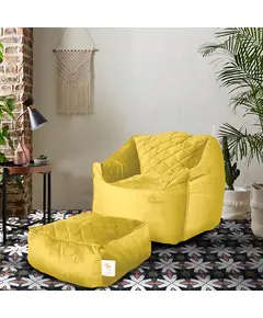 Chillax Velvet Bean Bag With Buff 90 X 105 cm Multi Color - Comfy & Relaxation - Wholesale Tijara