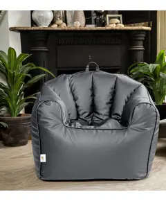 Ribbed Leather Bean Bag Chair 85 X 80 cm - Comfy & Relaxation - Wholesale TijaraHub