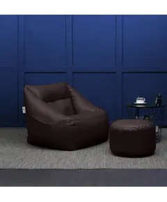 Cushi Leather Bean bag With Puff 85 X 70 cm - Comfy & Relaxation - Wholesale TijaraHub