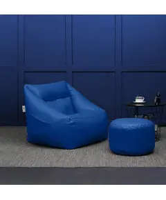 Cushi Leather Bean bag With Puff 85 X 70 cm - Comfy & Relaxation - Wholesale TijaraHub