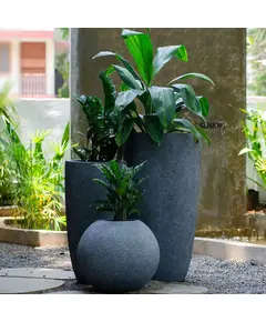 Handmade Pots - Durable Polyester Stone Furniture by Shaheen Farouk Designs - TijaraHub