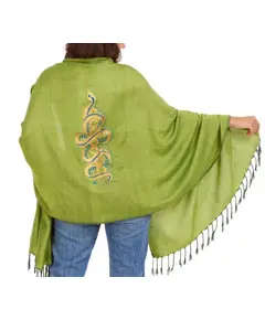 Premium Quality Hand Painted Scarf - Buy In Bulk - Handmade - Pure Egyptian Cotton - 180 cm - Tijarahub