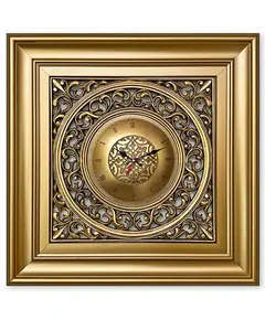 Luxury Wall Clock - B2B - Simple frame - Big - Gold - Model: 50G-TijaraHub