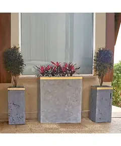 Pots - Handmade Polyester Stone Planters - Shaheen Farouk Designs - TijaraHub