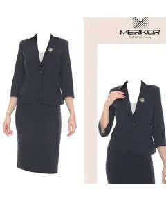 Poly Viscose Skirt Suit - B2B - Fashion For Women - Mercury - Tijarahub